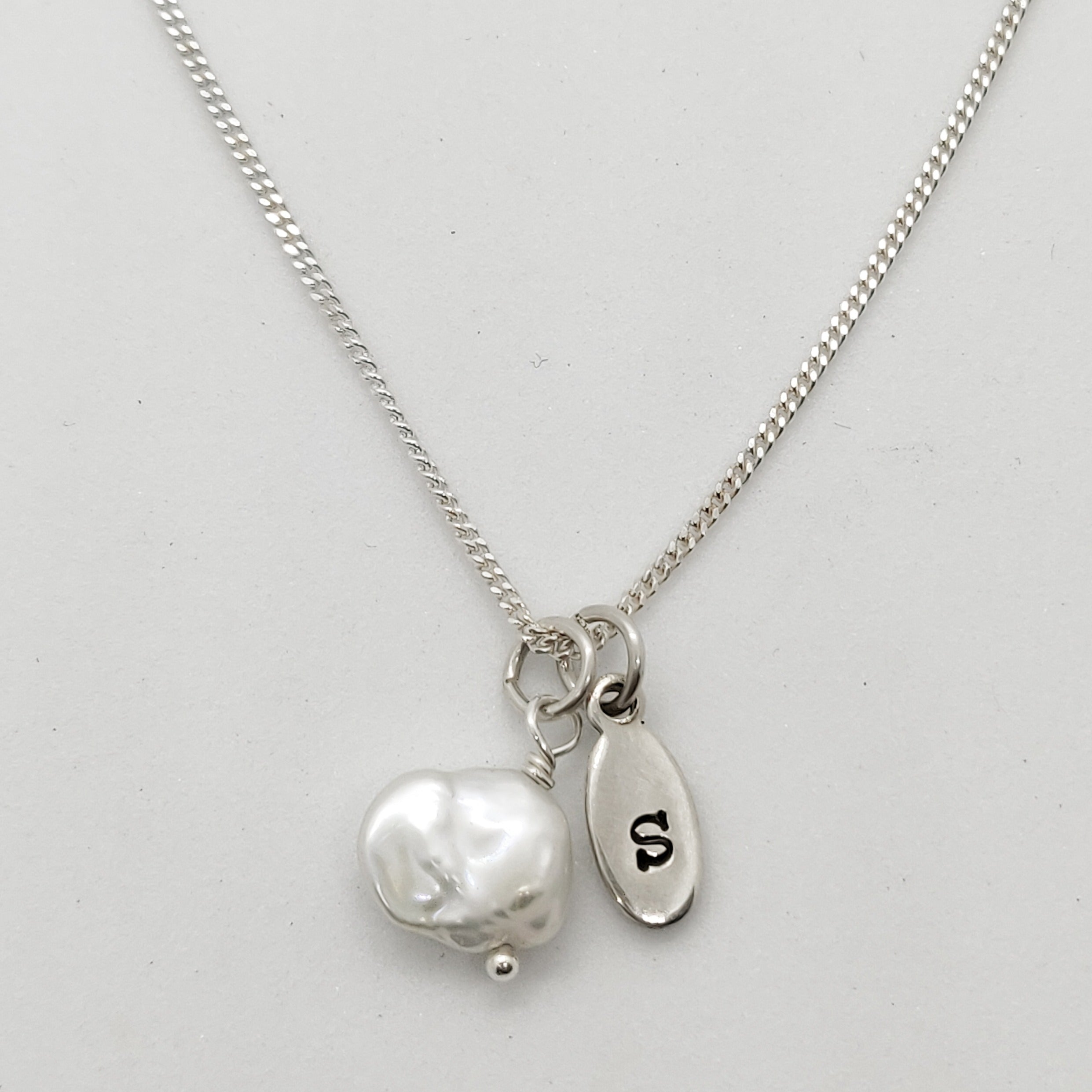 925 Sterling Silver Personalised Mother's Day Pearl Necklace - Happy M –  AnnaJewelBox