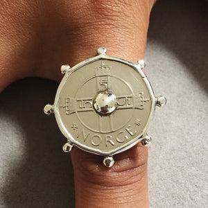Krone Silver Coin Ring