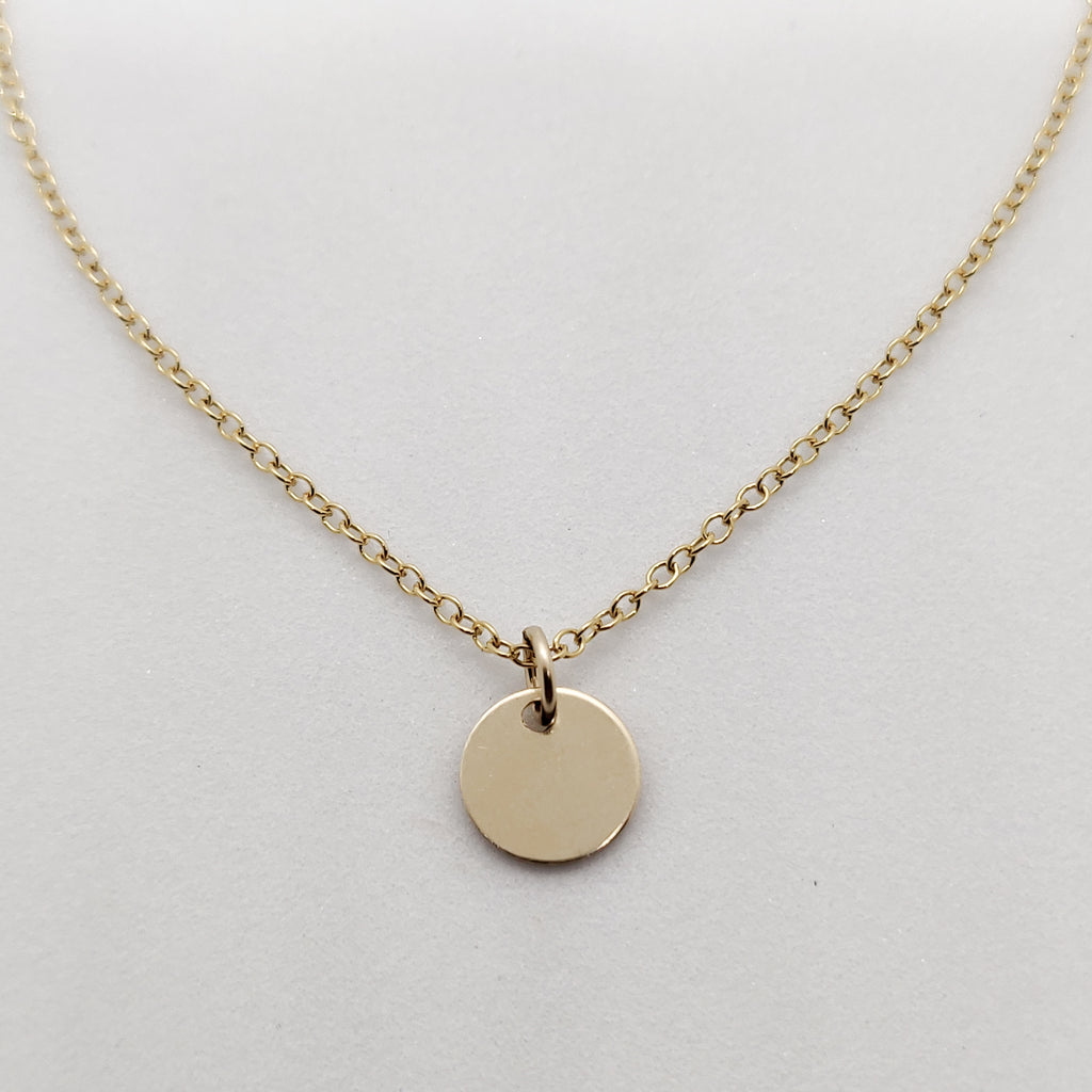 Gold Personalised Pendant Necklace
