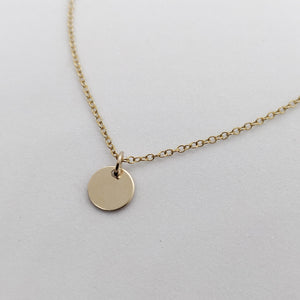 Gold Personalised Pendant Necklace