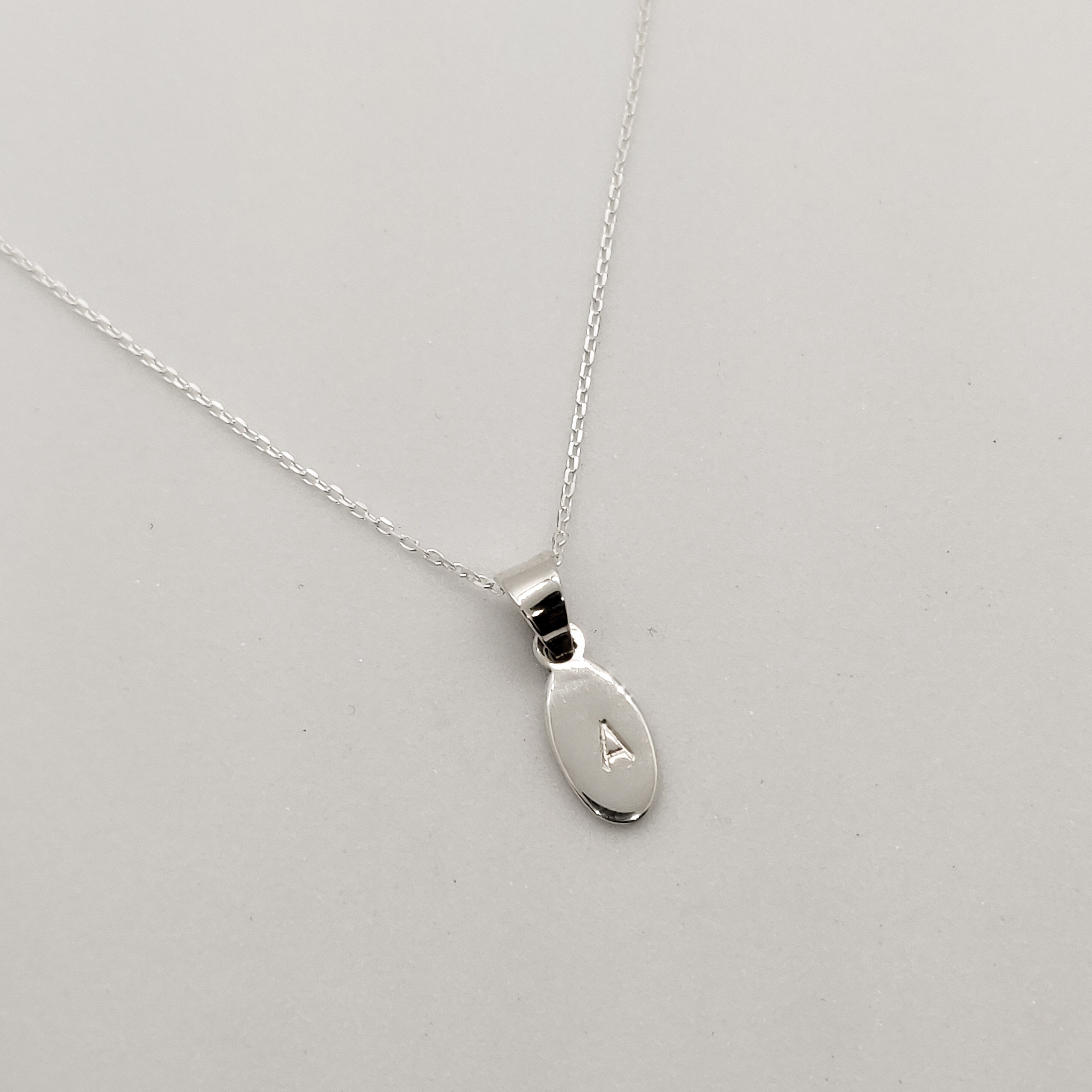 Personalised Silver Drop Pendant Necklace