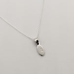 Personalised Silver Drop Pendant Necklace