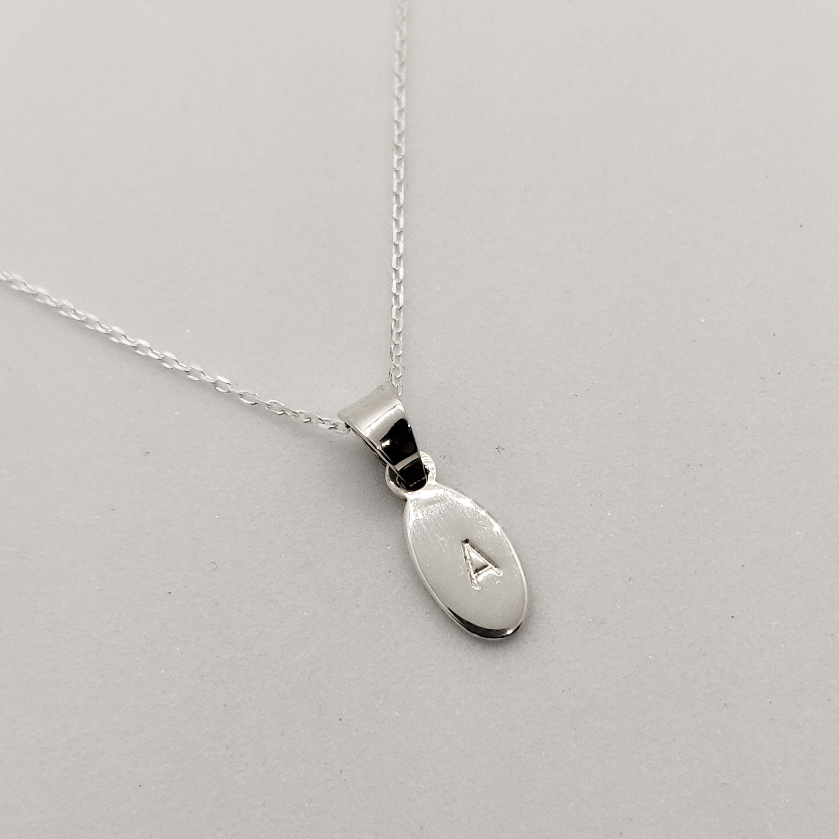 Personalised Silver Drop Pendant Necklace