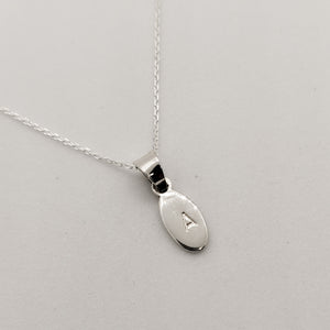 Personalised Silver Drop Pendant Necklace