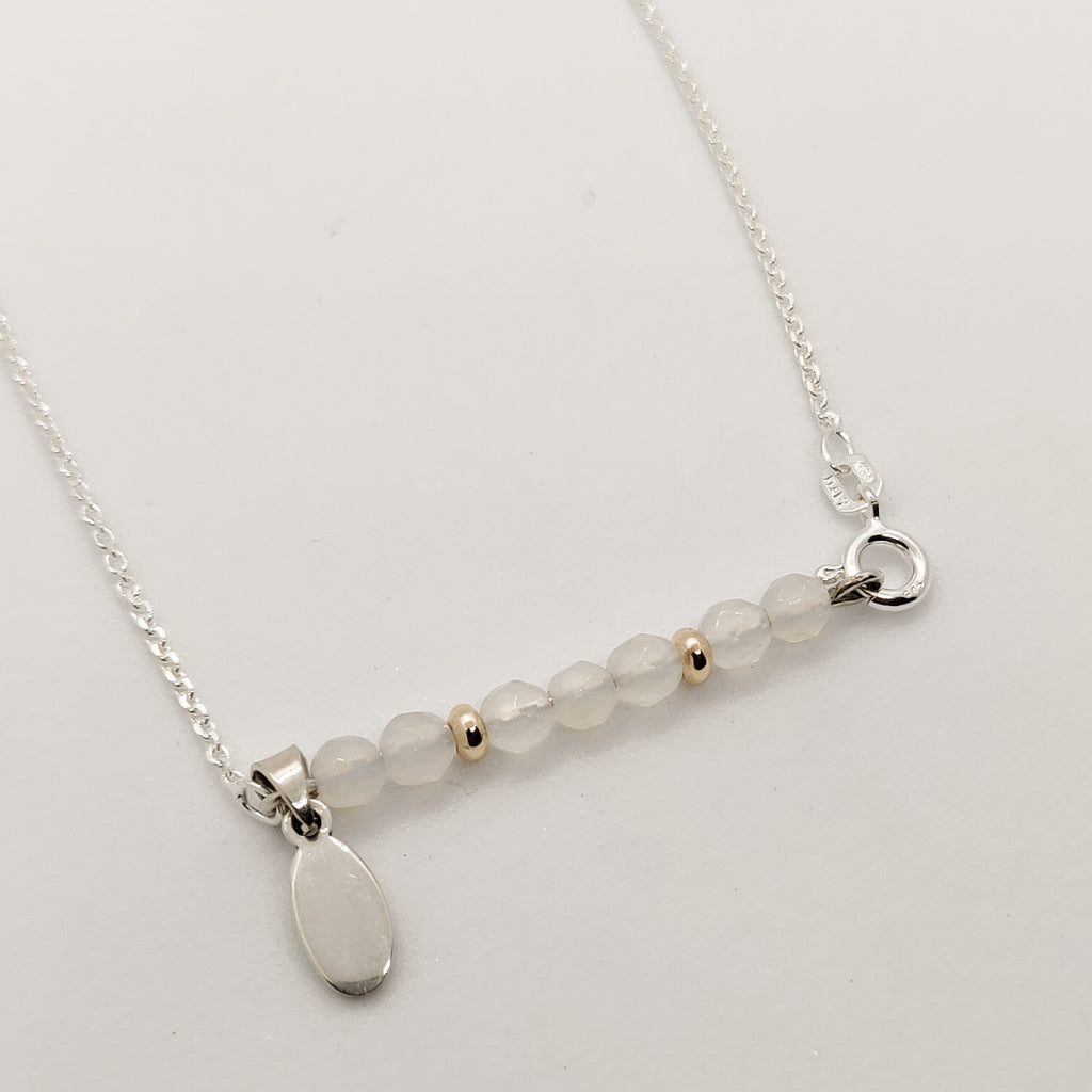 Athena Moonstone Personalised Necklace