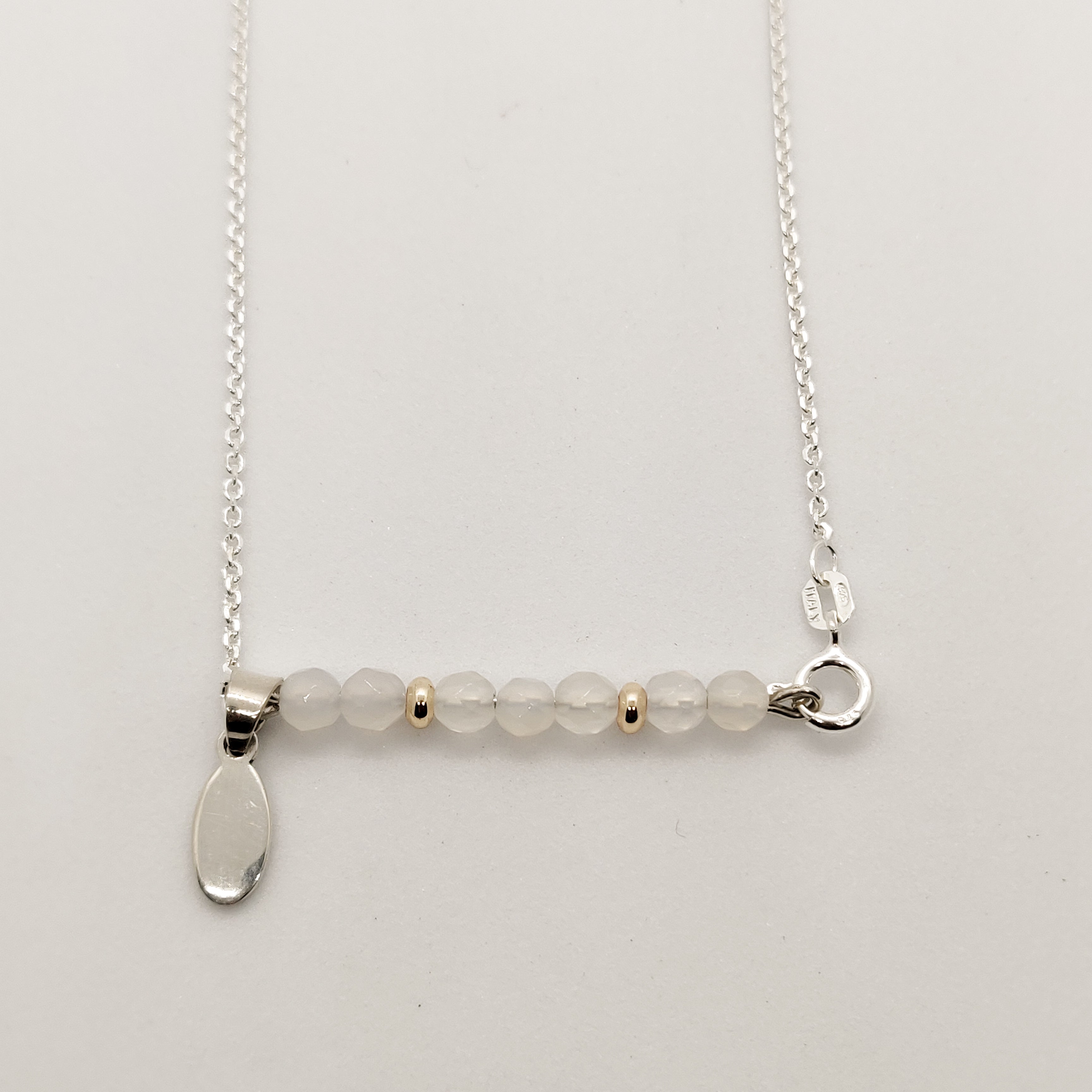 Athena Moonstone Personalised Necklace