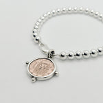 Tia Coin Silver Ball Bracelet