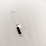 Dionysus Onyx Personalised Threader Earring