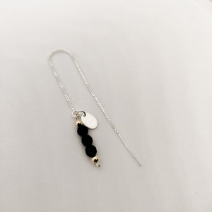 Dionysus Onyx Personalised Threader Earring
