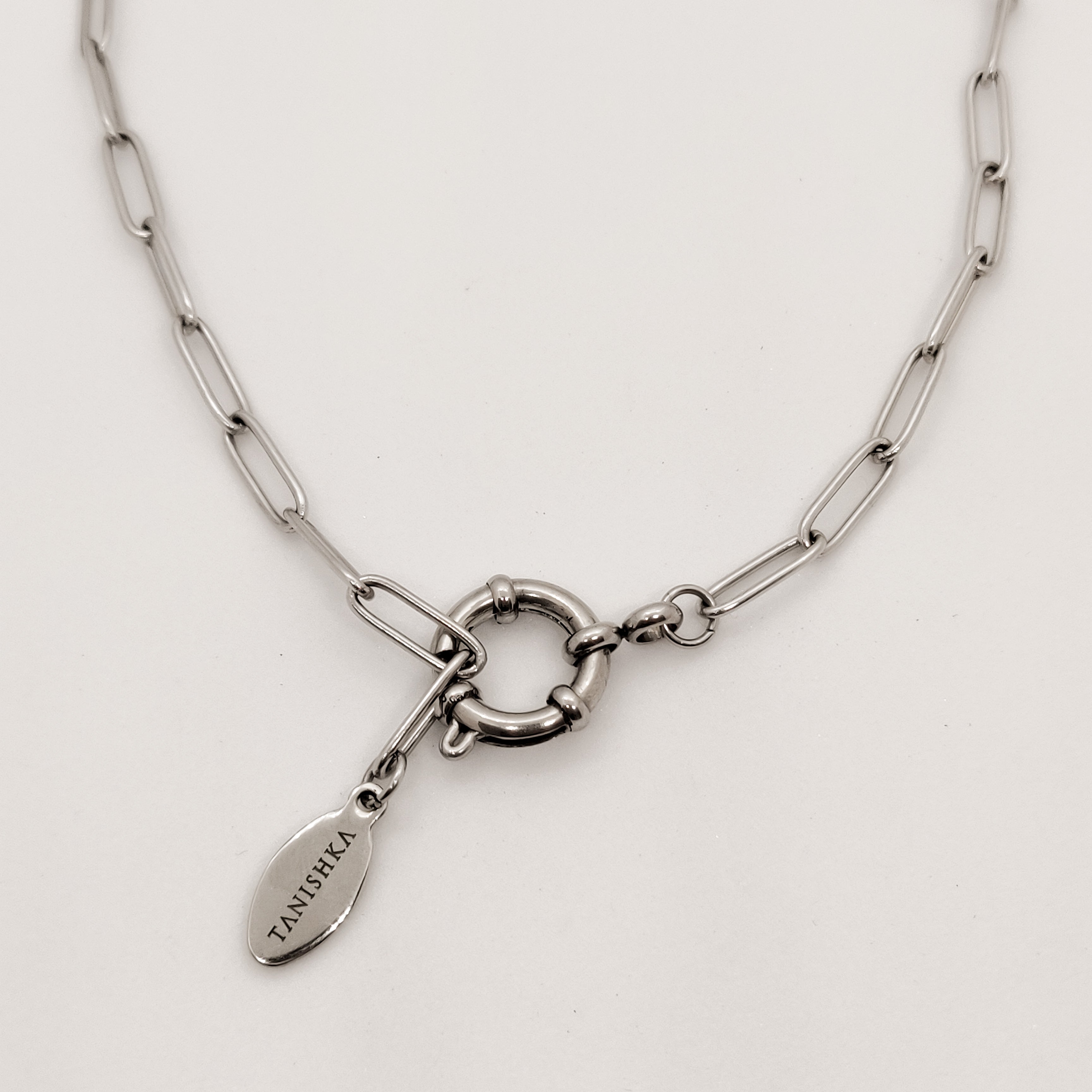 Convertible Elina Paperclip Statement Necklace & Bracelet