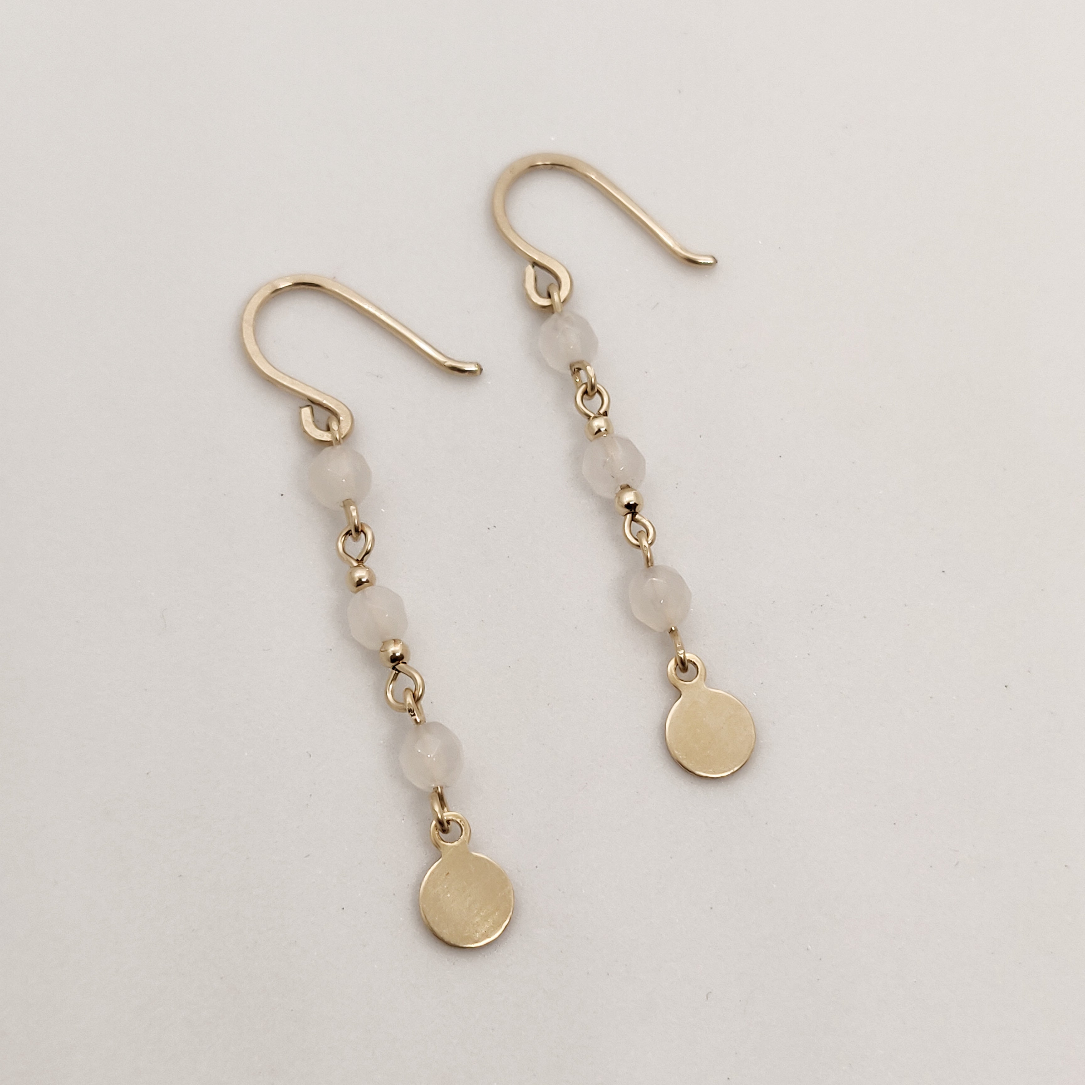 Delicate Agate Dew Drop Earrings
