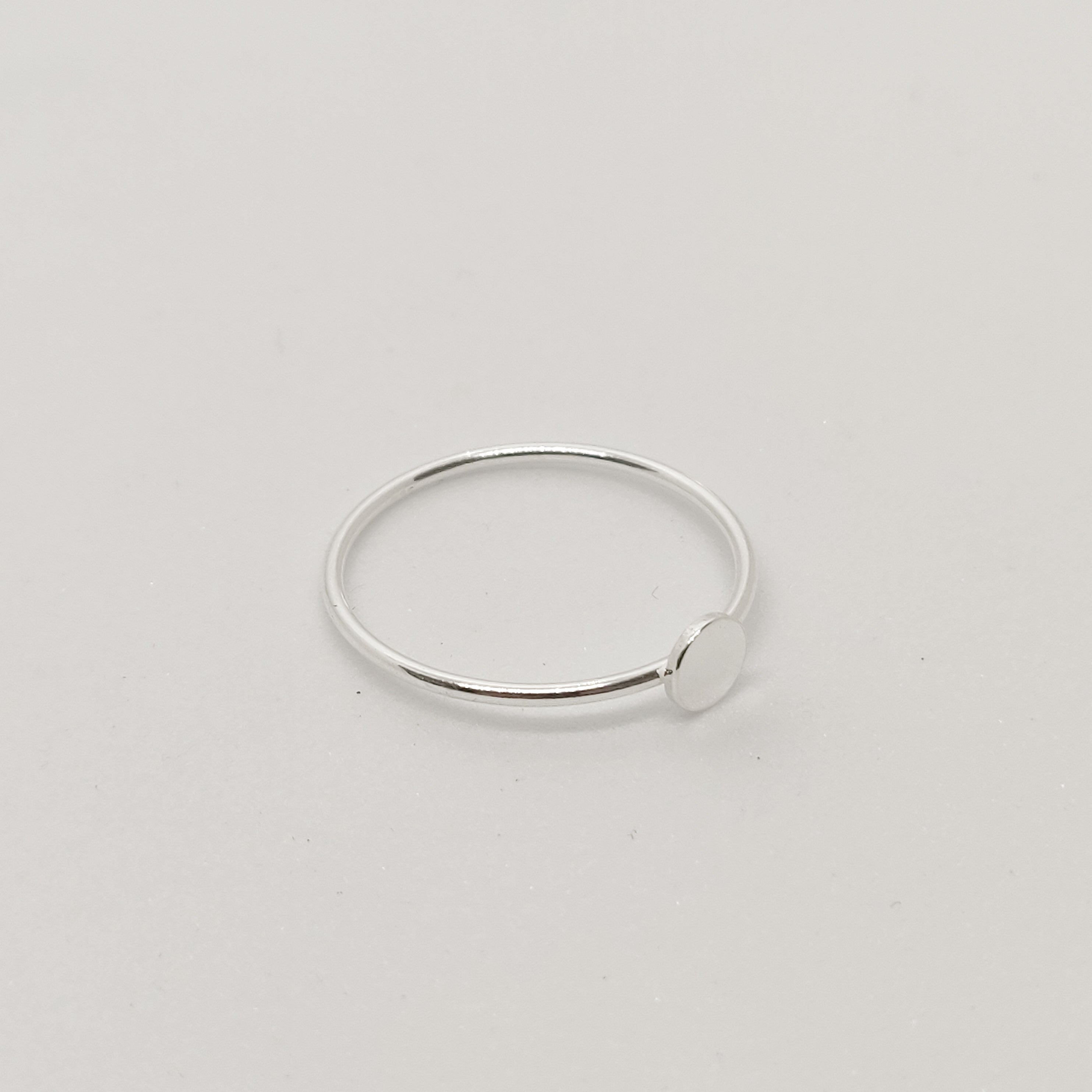 Basic Dot Silver Ring