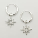 Riana Pave Chunky Star Hoops