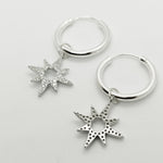 Riana Pave Chunky Star Hoops