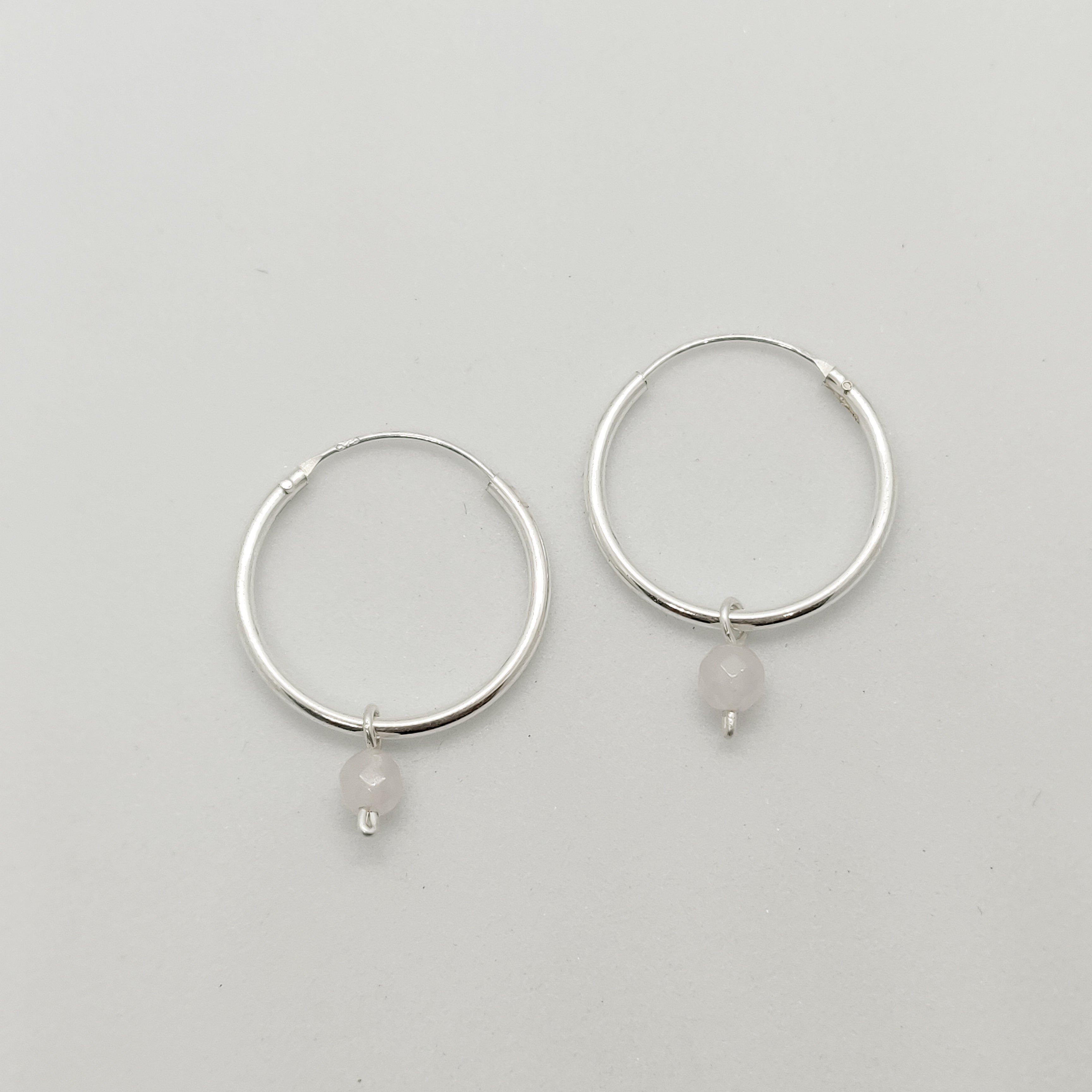 Classic Custom Stone Hoops