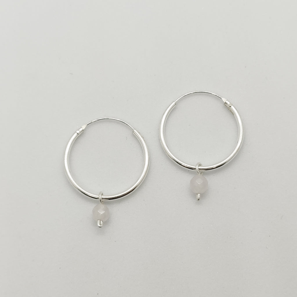 Classic Custom Stone Hoops