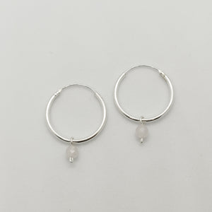 Classic Custom Stone Hoops