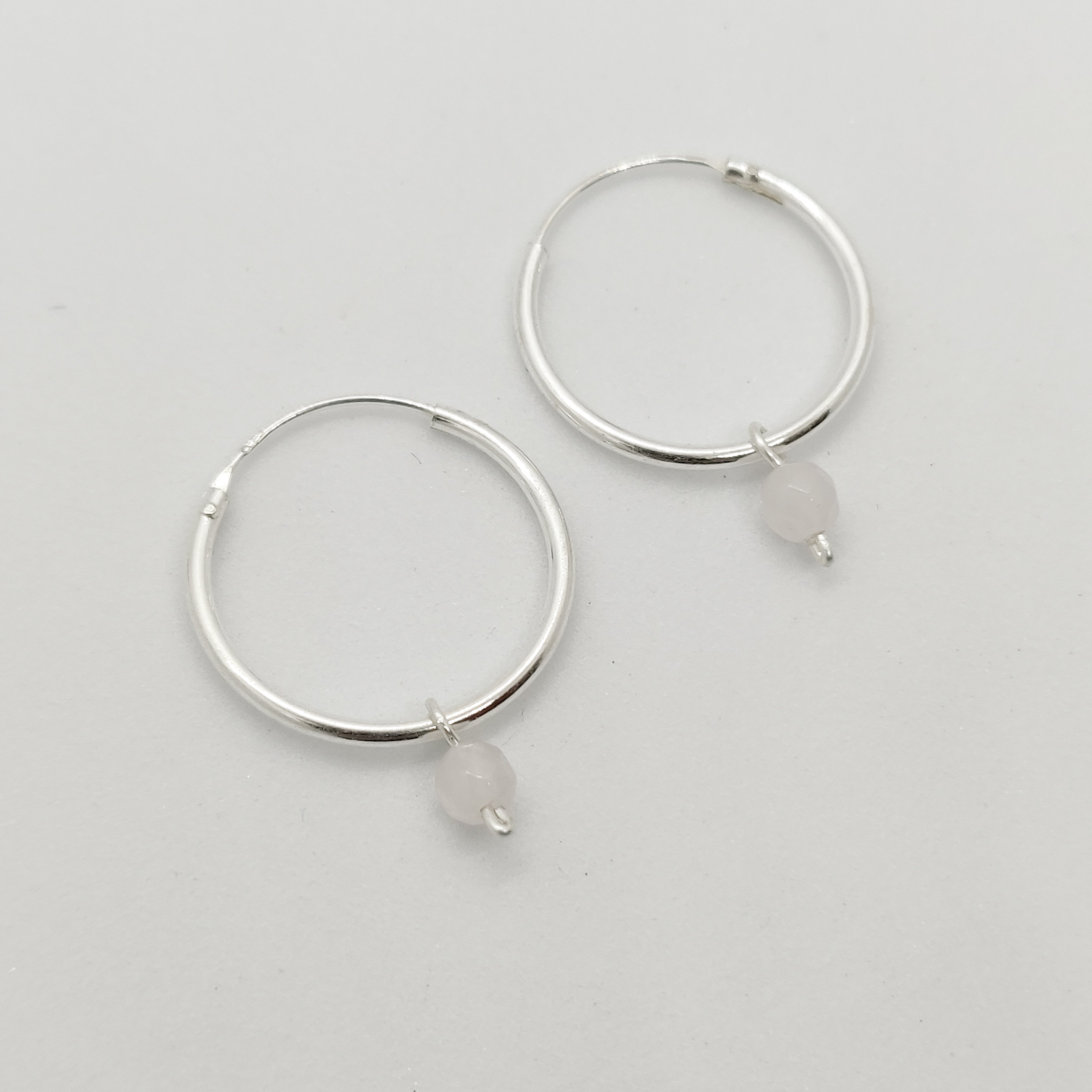 Classic Custom Stone Hoops