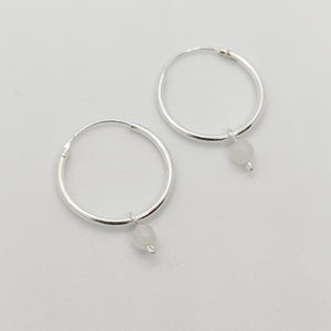 Classic Custom Stone Hoops