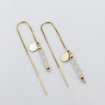 Gold Athena Personalised Threader Earring