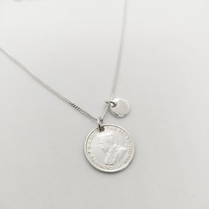 Signature Personalised Threepence Coin Necklace