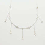 Dew Droplets Silver Necklace