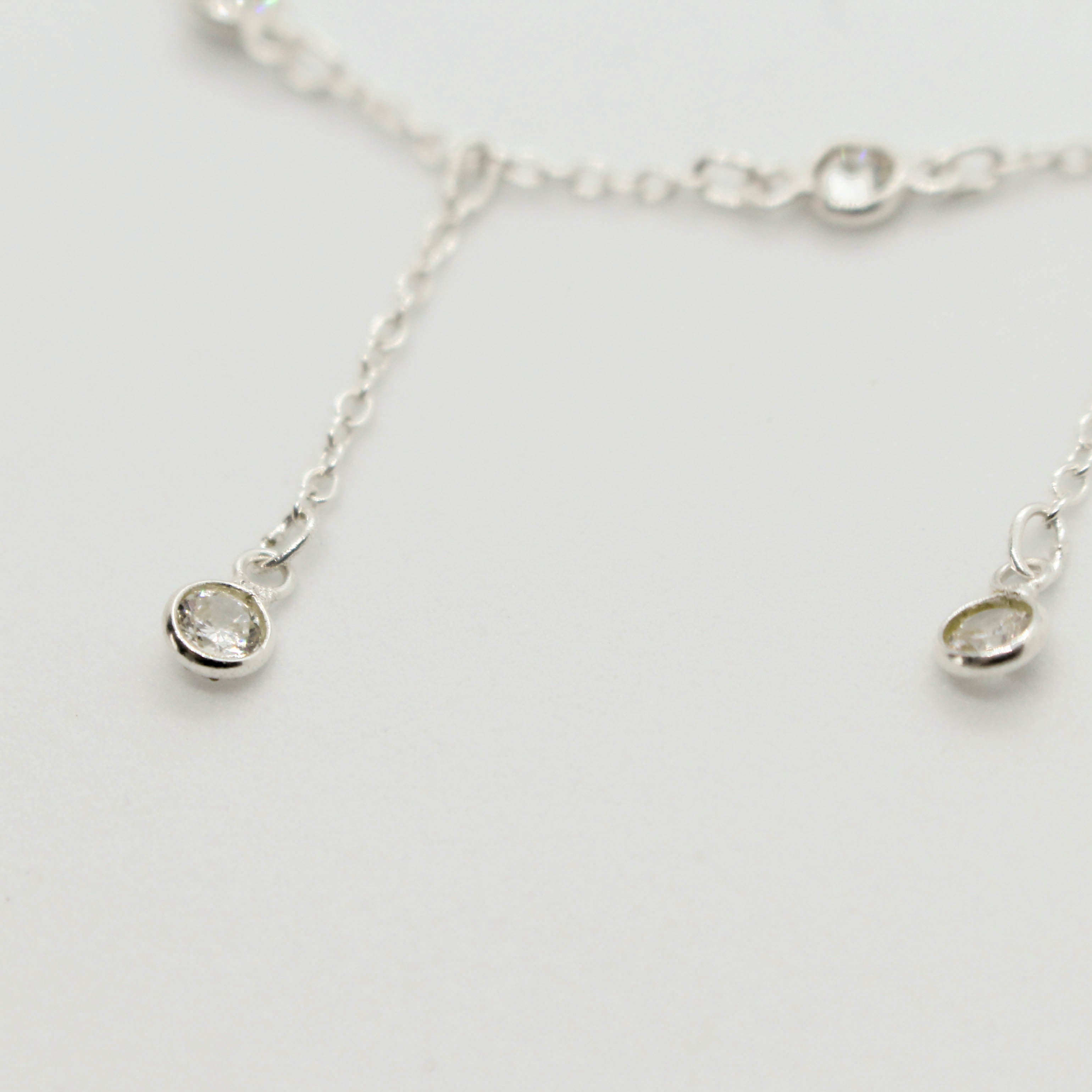 Dew Droplets Silver Necklace