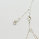 Dew Droplets Silver Necklace