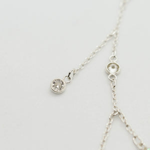 Dew Droplets Silver Necklace