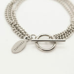 Signature Silver Curb Chain Bracelet