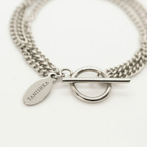 Signature Silver Curb Chain Bracelet