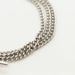 Signature Silver Curb Chain Bracelet